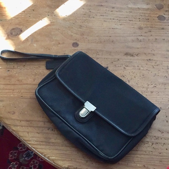 Unisex coach commuter Black nylon office bag - Picture 1 of 4